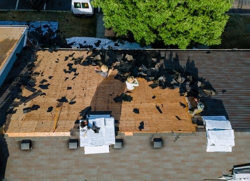 Completed reflective roof coating project on a Gulf Coast building by 1st Rate Roofing